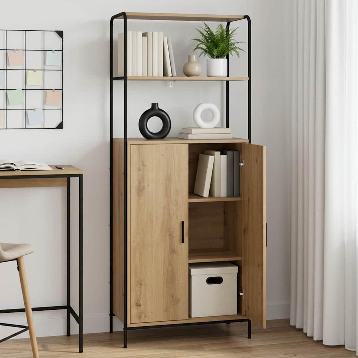 Highboard 40 x 33 x 161 cm Konstrueret træ