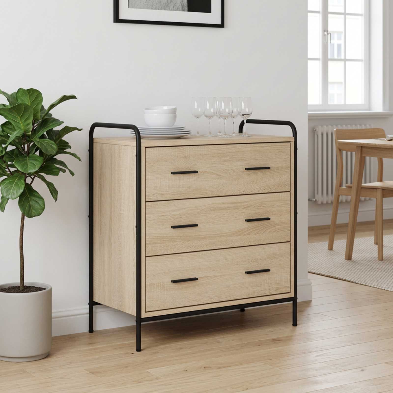 Predalna omara Sonoma hrast 70 x 39,5 x 71 cm Inženirski les