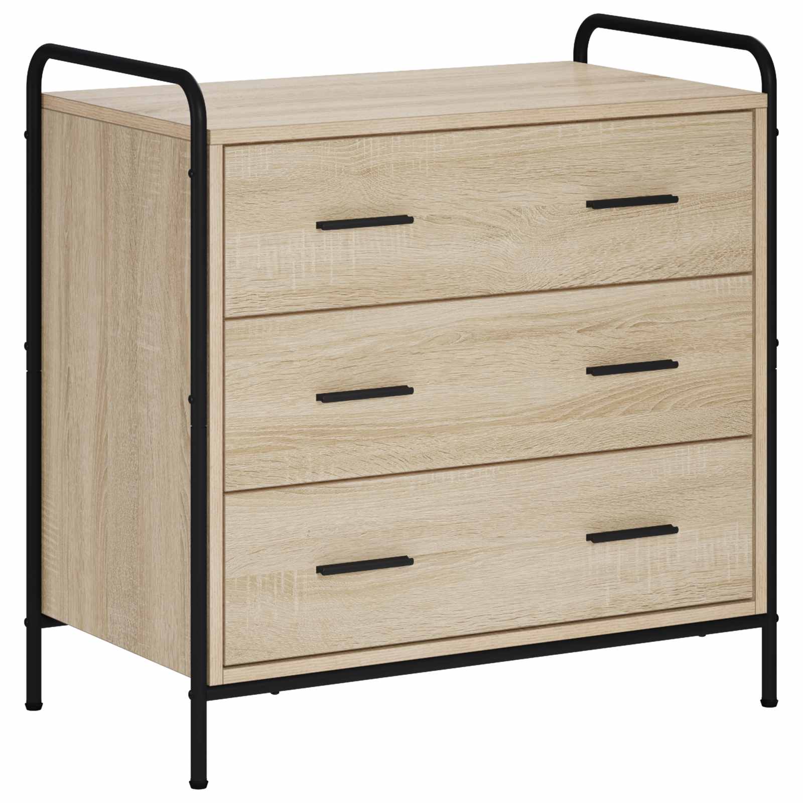 vidaXL Skříň se zásuvkami Dub sonoma 70 x 39,5 x 71 cm