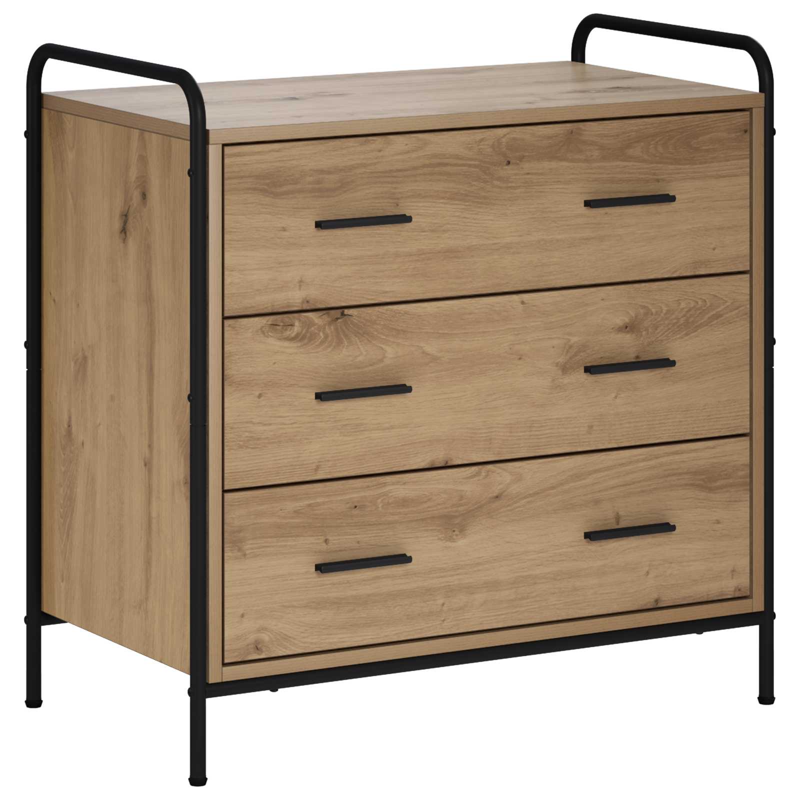 vidaXL Skříň se zásuvkami Dub artisan 70 x 39,5 x 71 cm