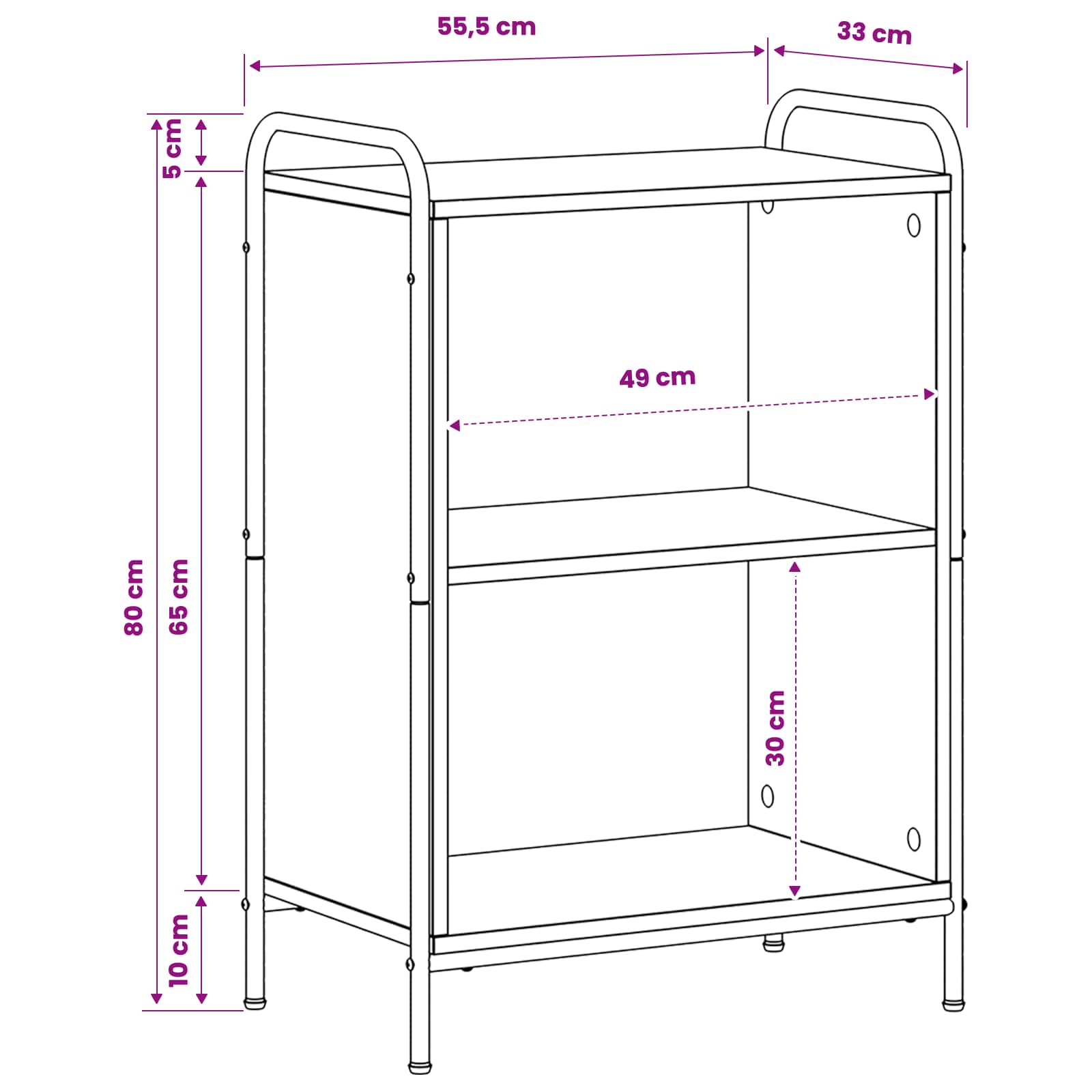 Book Cabinet size guide