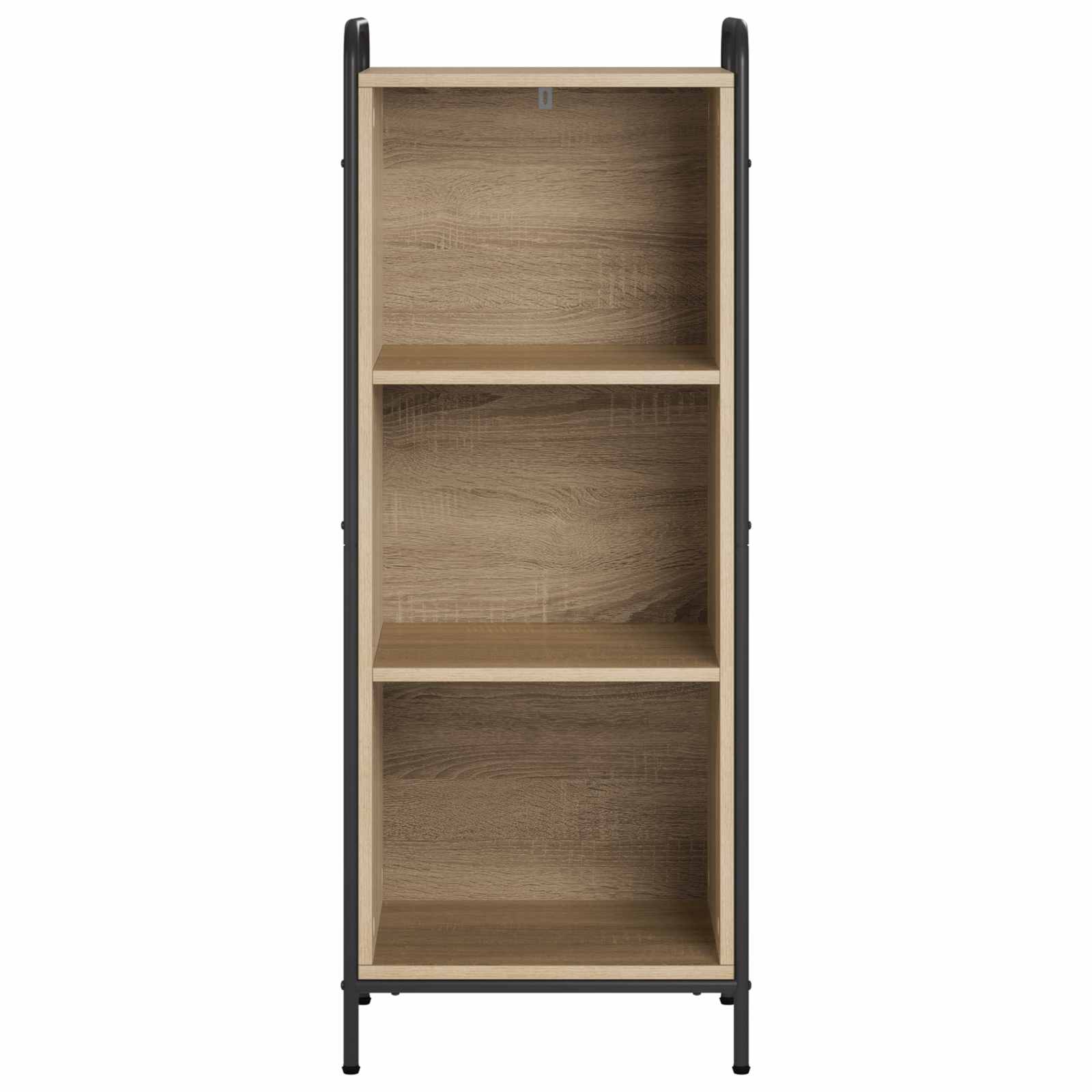 vidaXL - Boekenkast - 55,5 - x - 33 - x - 174 - cm - Bewerkt - hout - Sonoma - Eiken