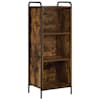 vidaXL Raamaturiiul 55,5 x 33 x 174 cm Tehispuit Suitsutatud tamm