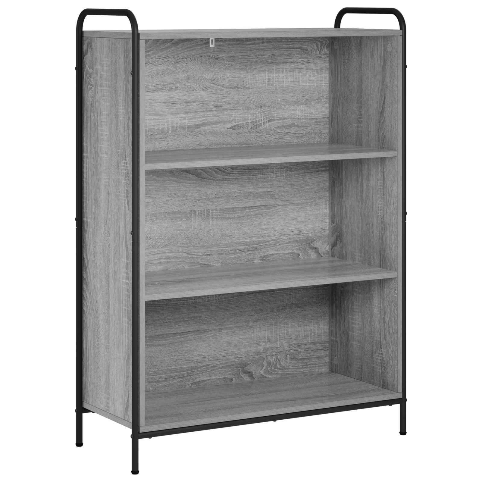 vidaXL Boekenkast 55,5 x 33 x 174 cm Bewerkt hout Grijs Sonoma, foto 3