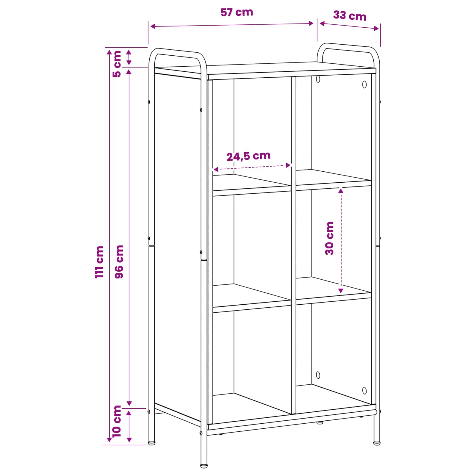 Book Cabinet size guide