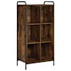 vidaXL Raamaturiiul 57 x 33 x 111 cm Tehispuit Suitsutatud tamm
