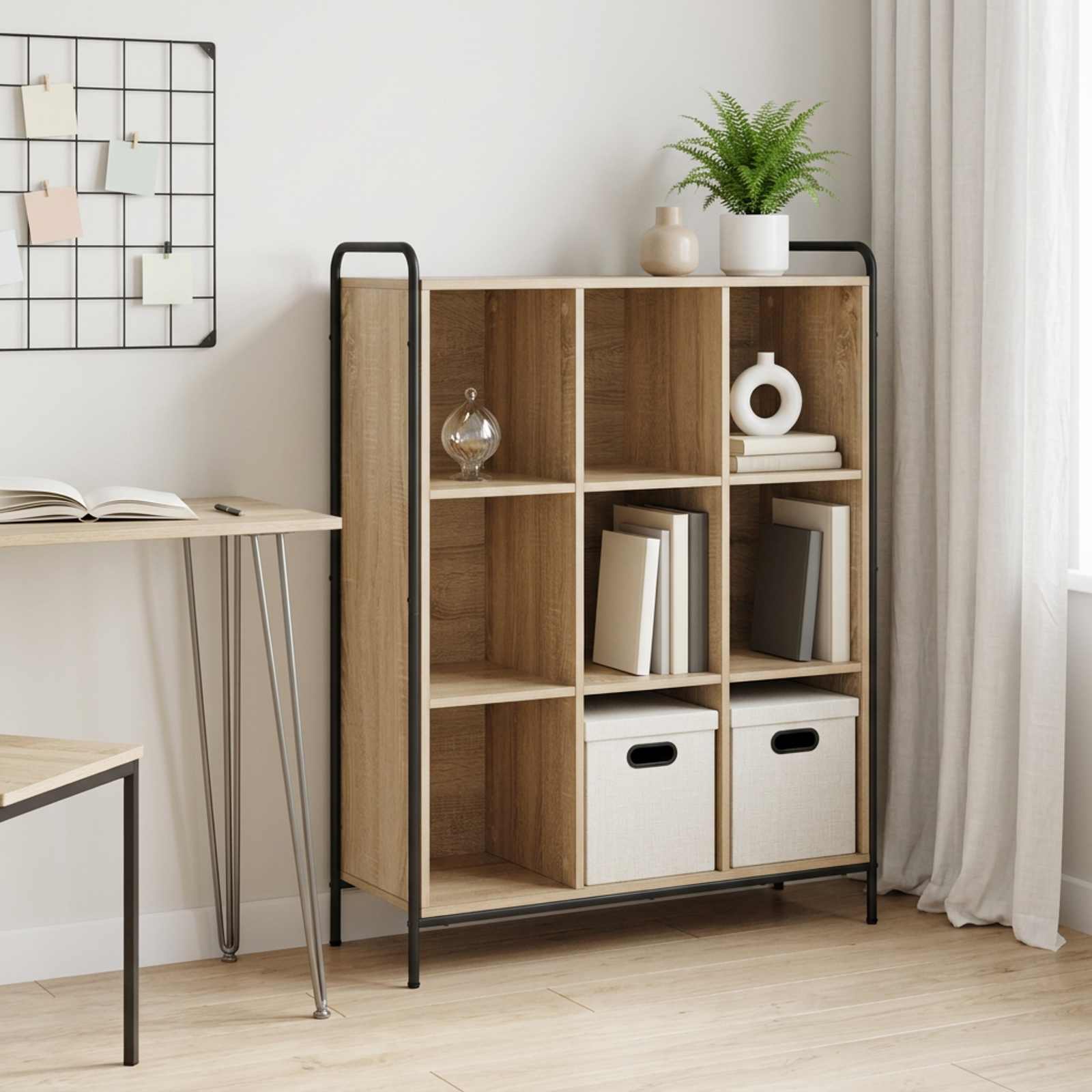 Knjigovni omar 57 x 33 x 111 cm Inženirski les Sonoma hrast