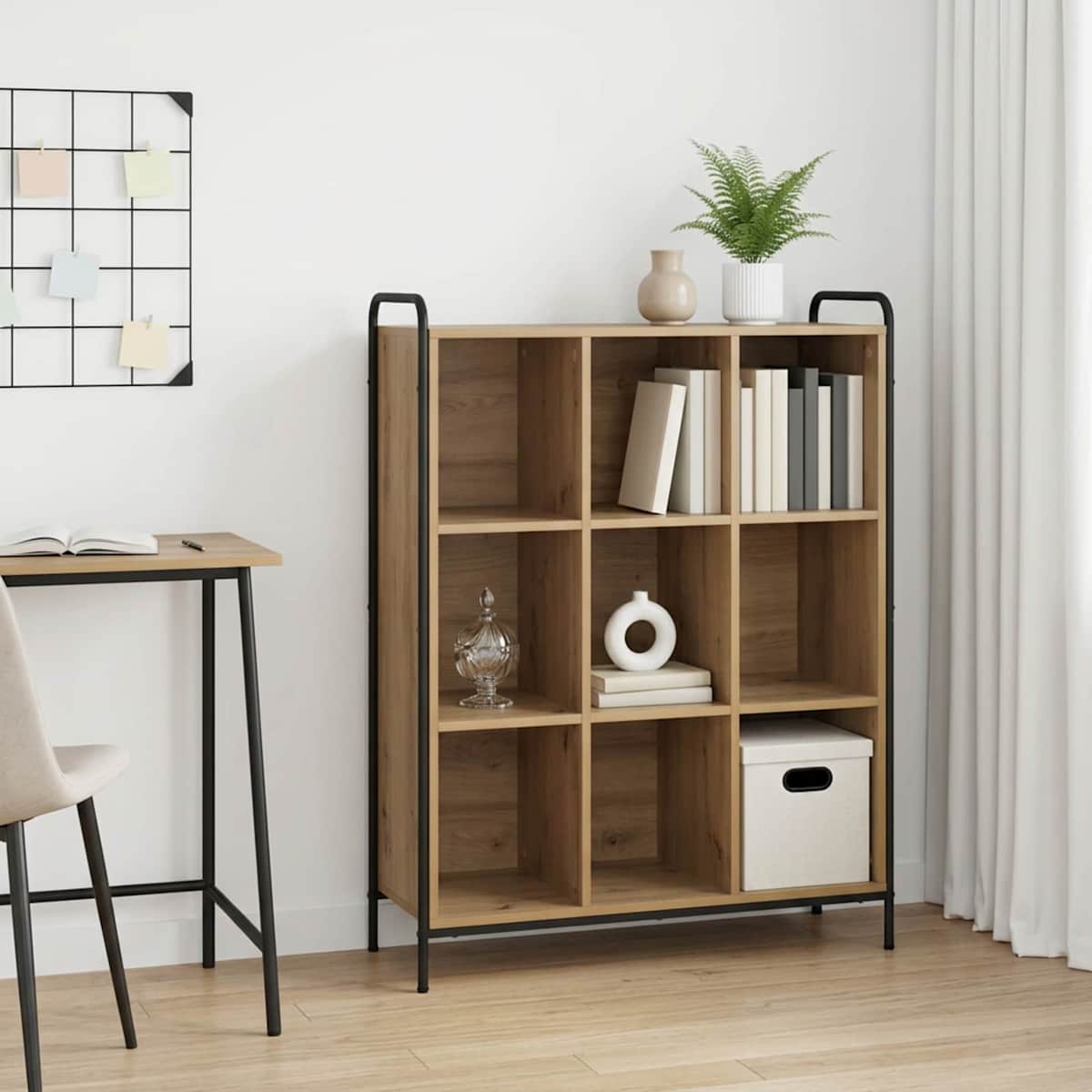 Bogskab 57 x 33 x 111 cm Konstrueret træ