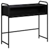 vidaXL Konsoollaud Must tamm 90 x 33 x 80,5 cm Tehispuit