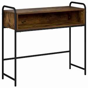 vidaXL Konsoollaud Suitsutatud tamm 90 x 33 x 80,5 cm Tehispuit