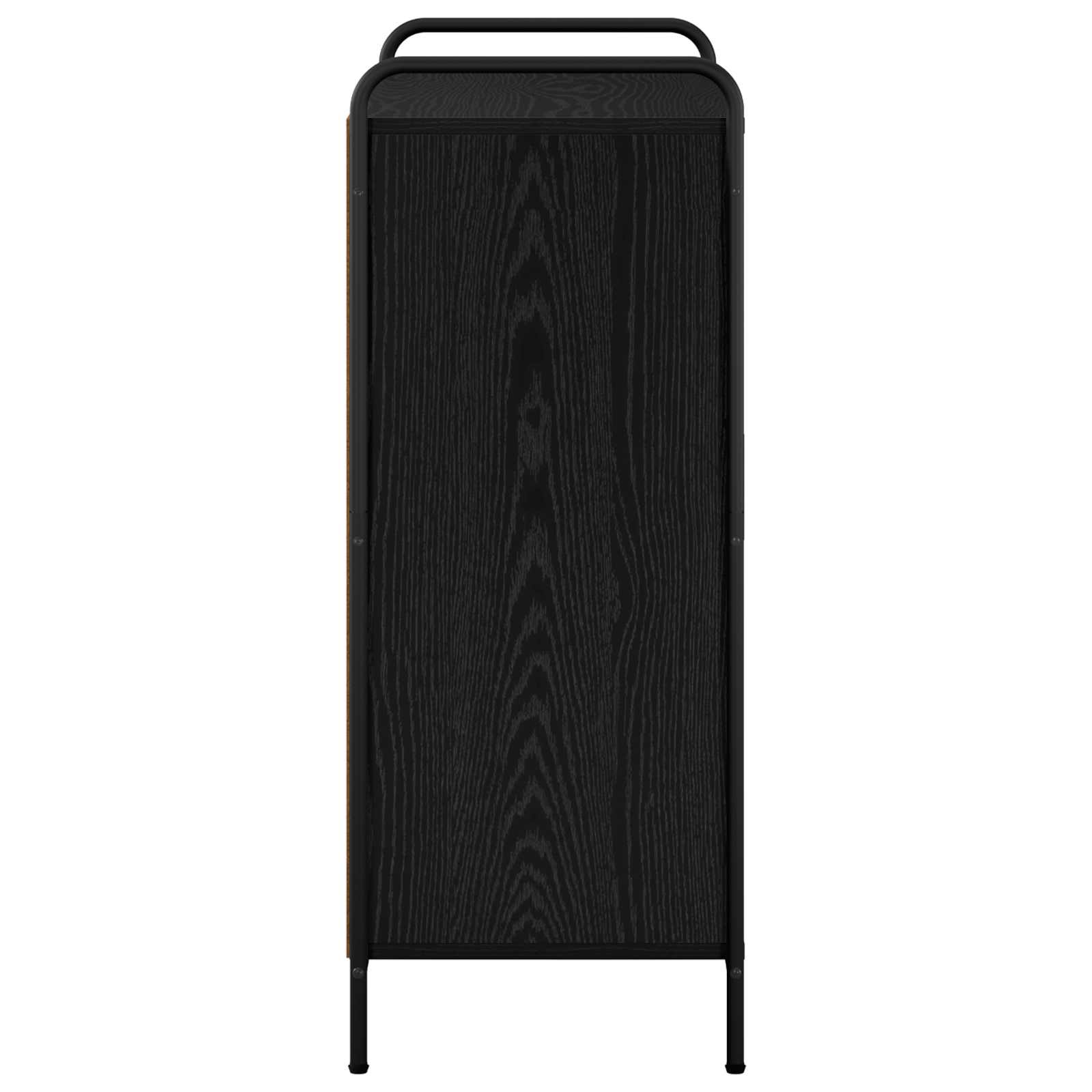 Omara za čevlje 76 x 36,5 x 93 cm Inženirski les Črni hrast