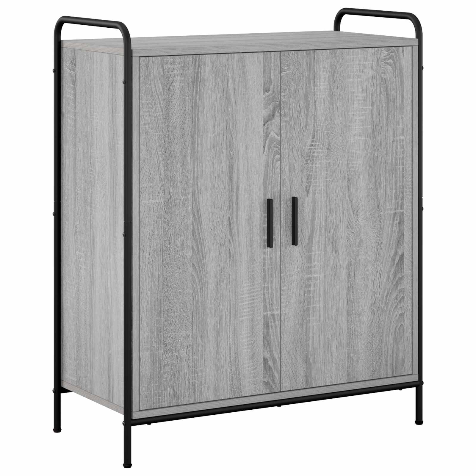 Omara za čevlje 76 x 36,5 x 93 cm Inženirski les Siva Sonoma