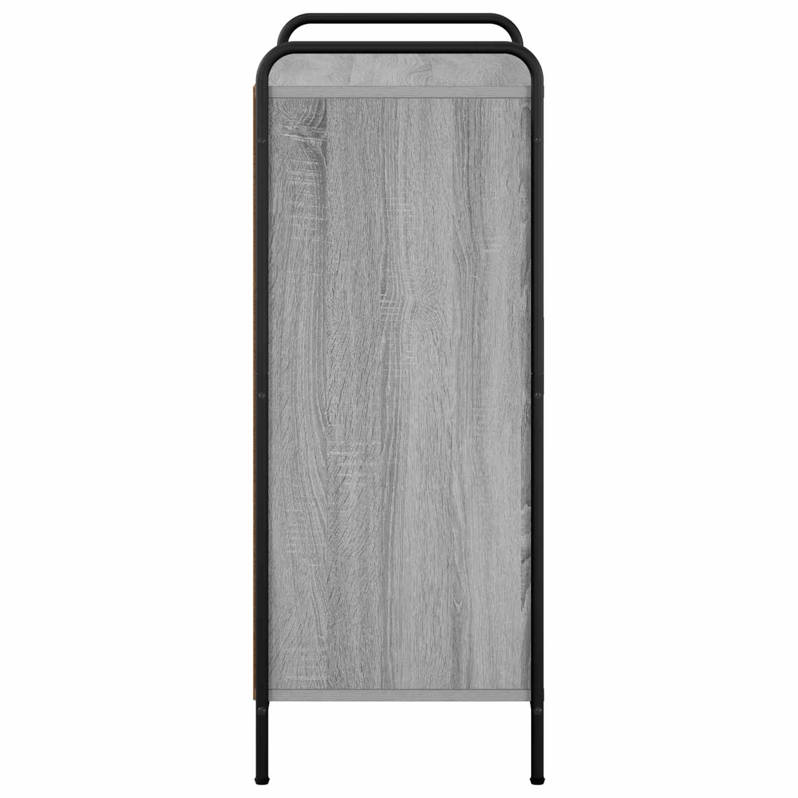 Omara za čevlje 76 x 36,5 x 93 cm Inženirski les Siva Sonoma