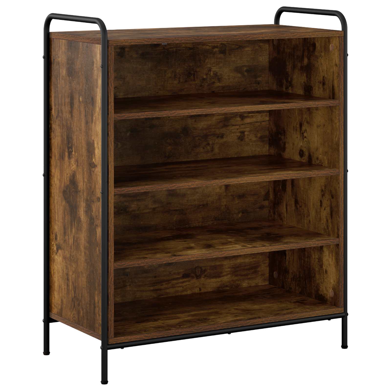 vidaXL Skriňa na topánky 76 x 36,5 x 93 cm Kompozitné drevo Dymový dub