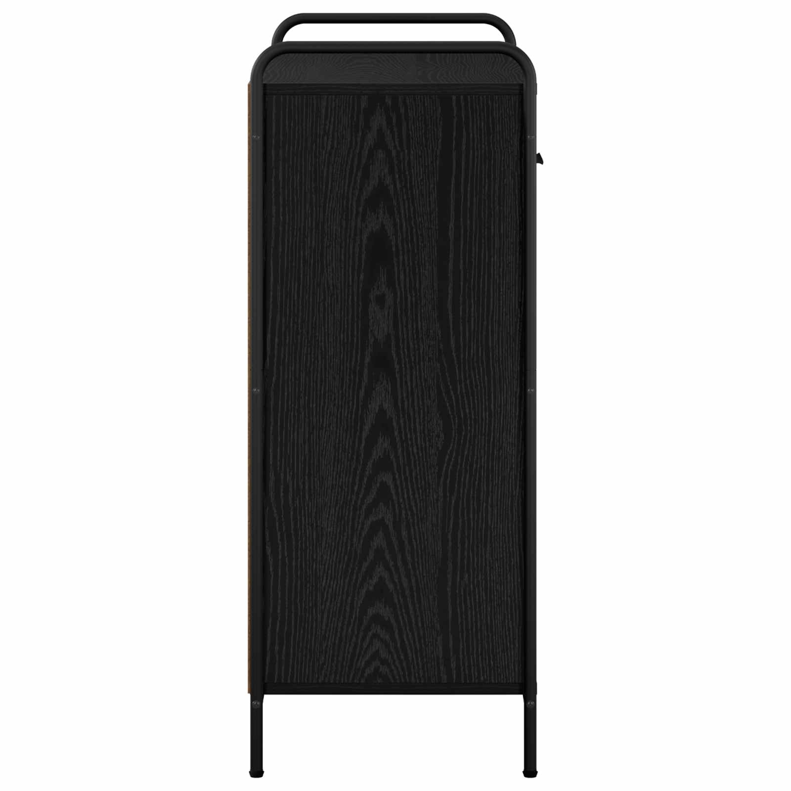 Omara za čevlje 76 x 36,5 x 93 cm Inženirski les Črni hrast