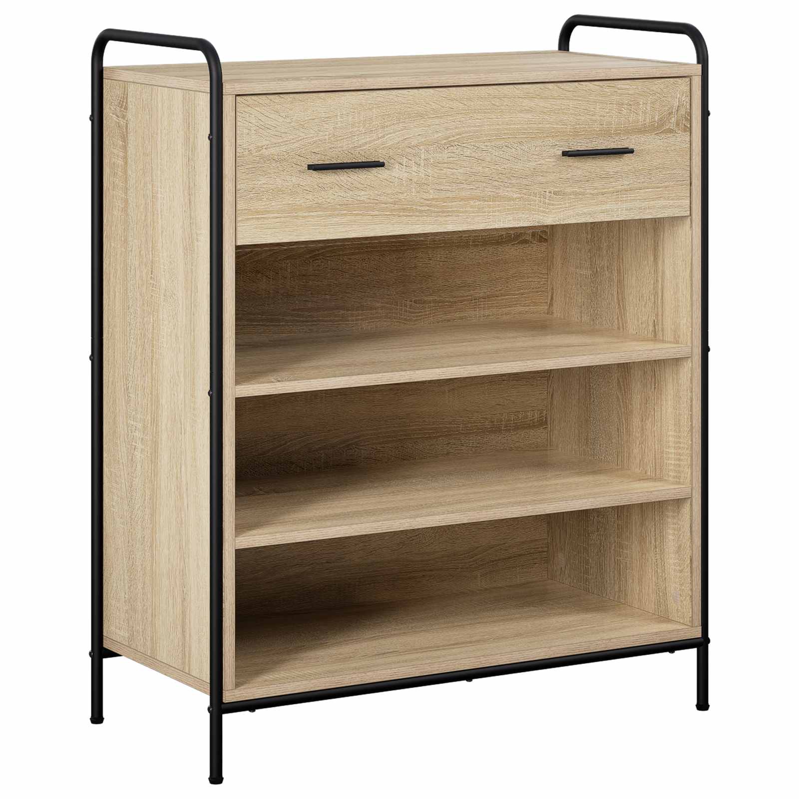 Omara za čevlje 76 x 36,5 x 93 cm Inženirski les Sonoma hrast