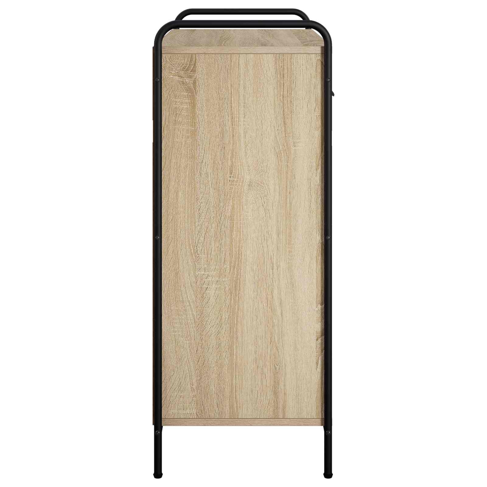 Omara za čevlje 76 x 36,5 x 93 cm Inženirski les Sonoma hrast