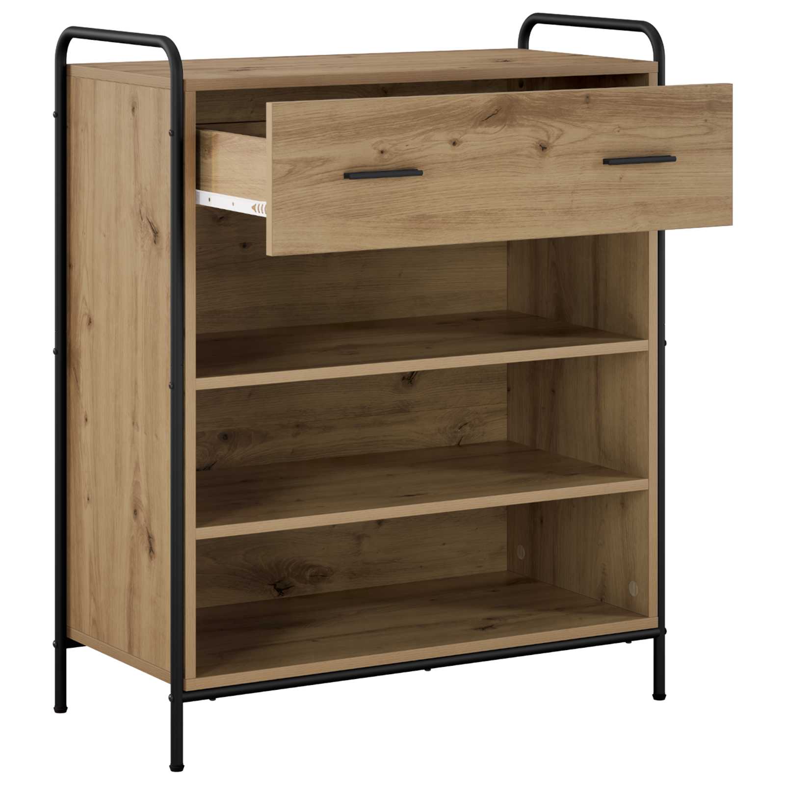 Omara za čevlje 76 x 36,5 x 93 cm Inženirski les Artisan hrast