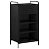vidaXL Kinga kapp 51 x 36,5 x 93 cm Tehispuit Must tamm