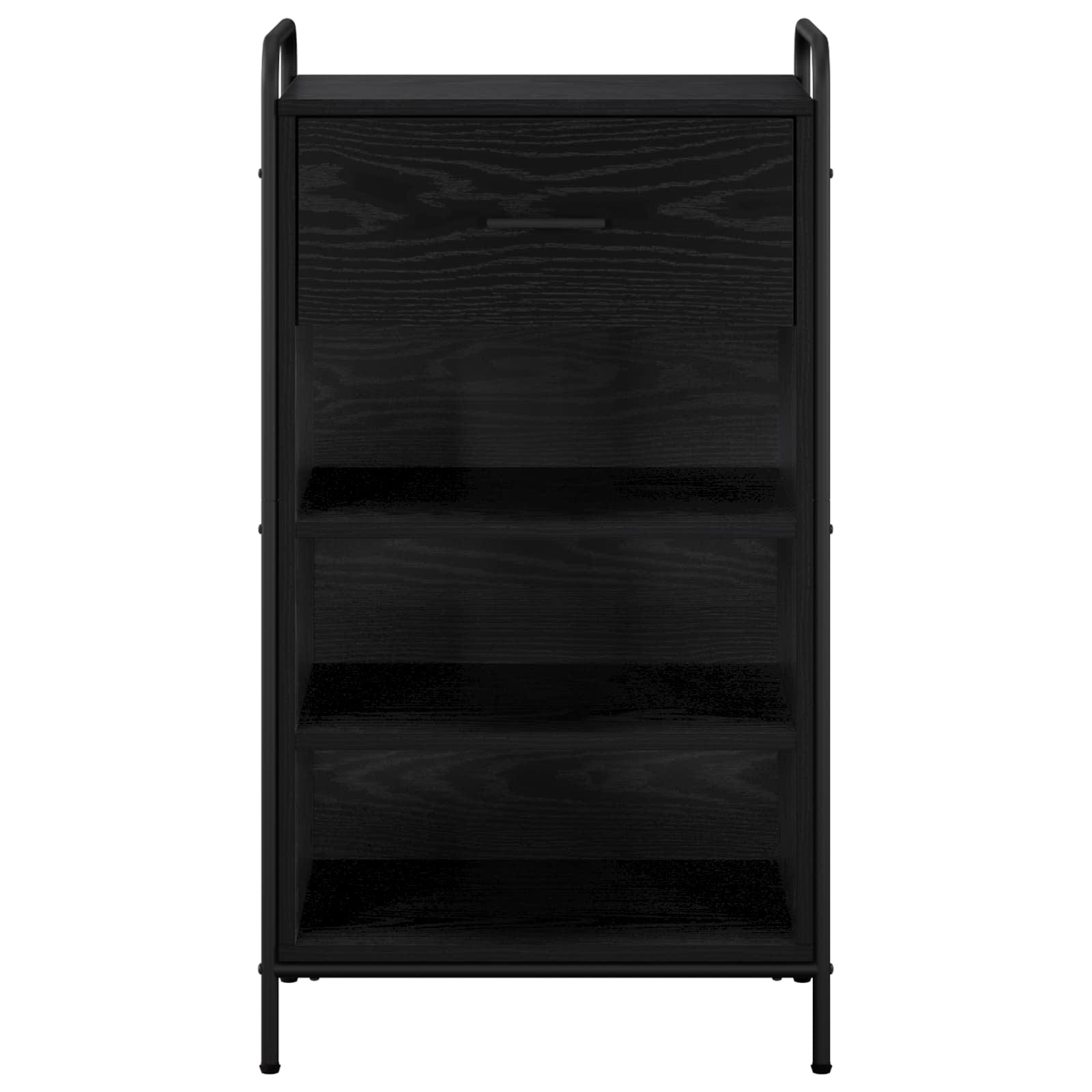 Omara za čevlje 51 x 36,5 x 93 cm Inženirski les Črni hrast