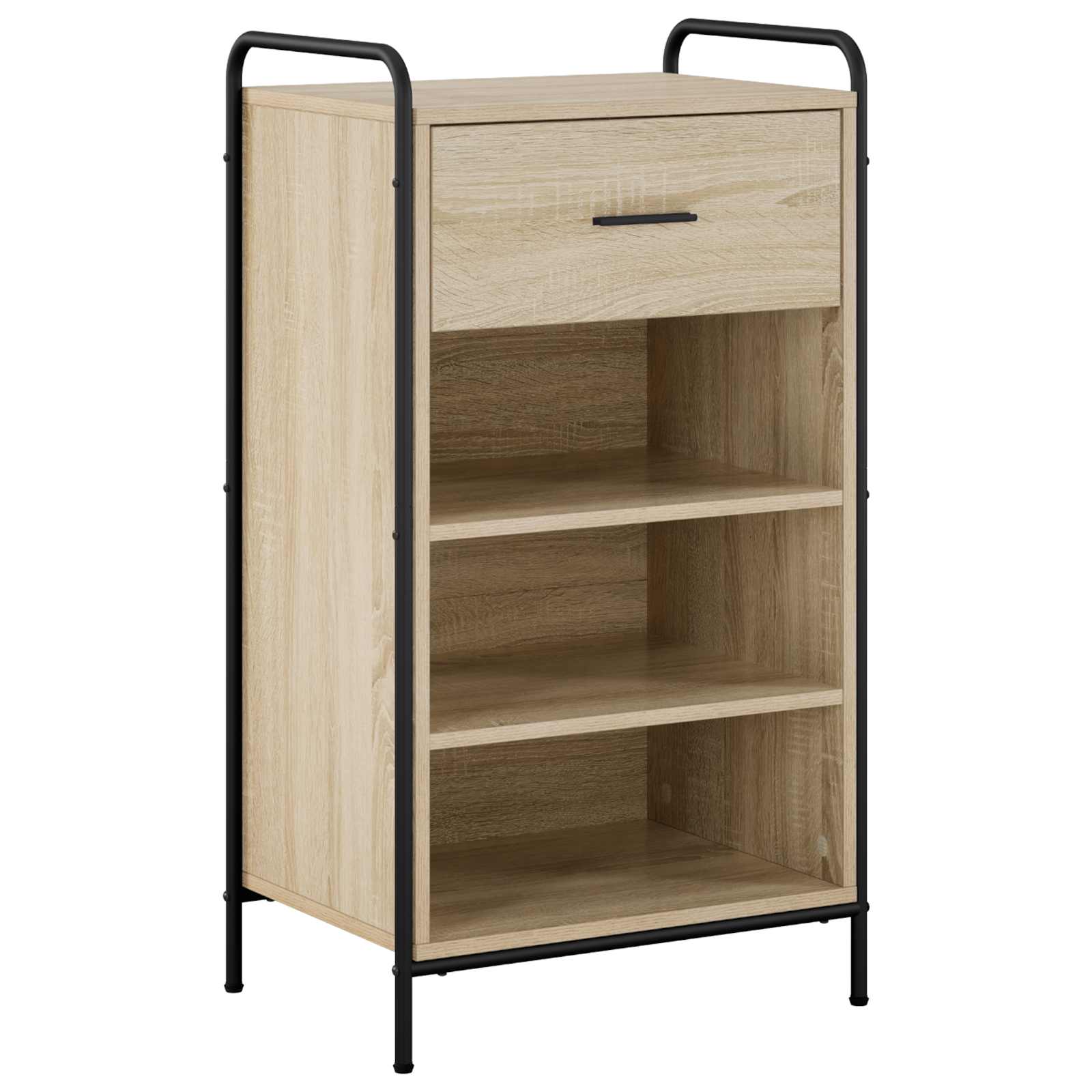 vidaXL Skriňa na topánky 51 x 36,5 x 93 cm Kompozitné drevo Dub sonoma
