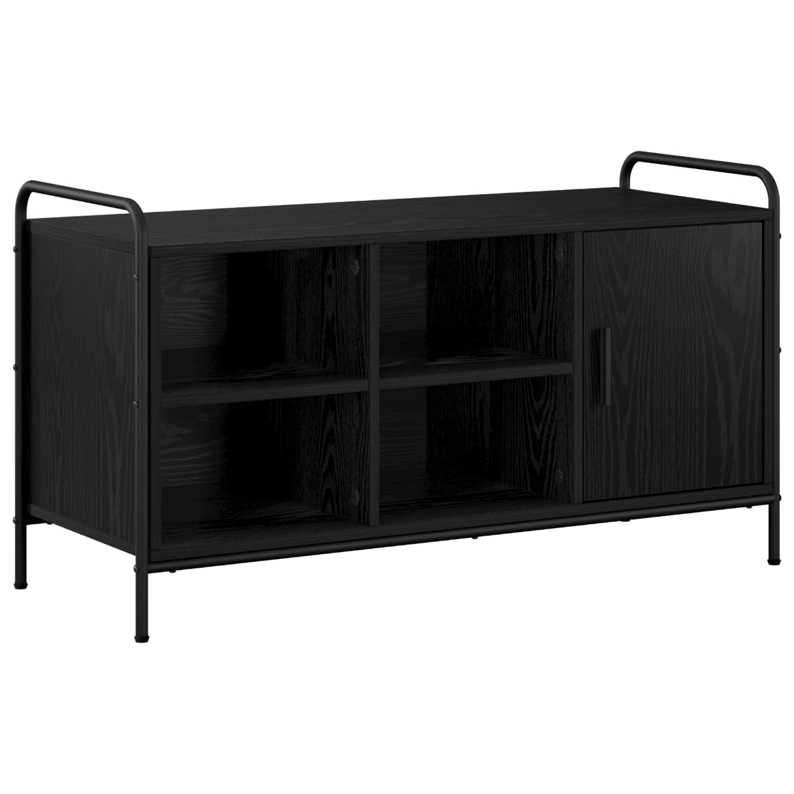 Omara za čevlje 100 x 39,5 x 55,5 cm Inženirski les Črni hrast