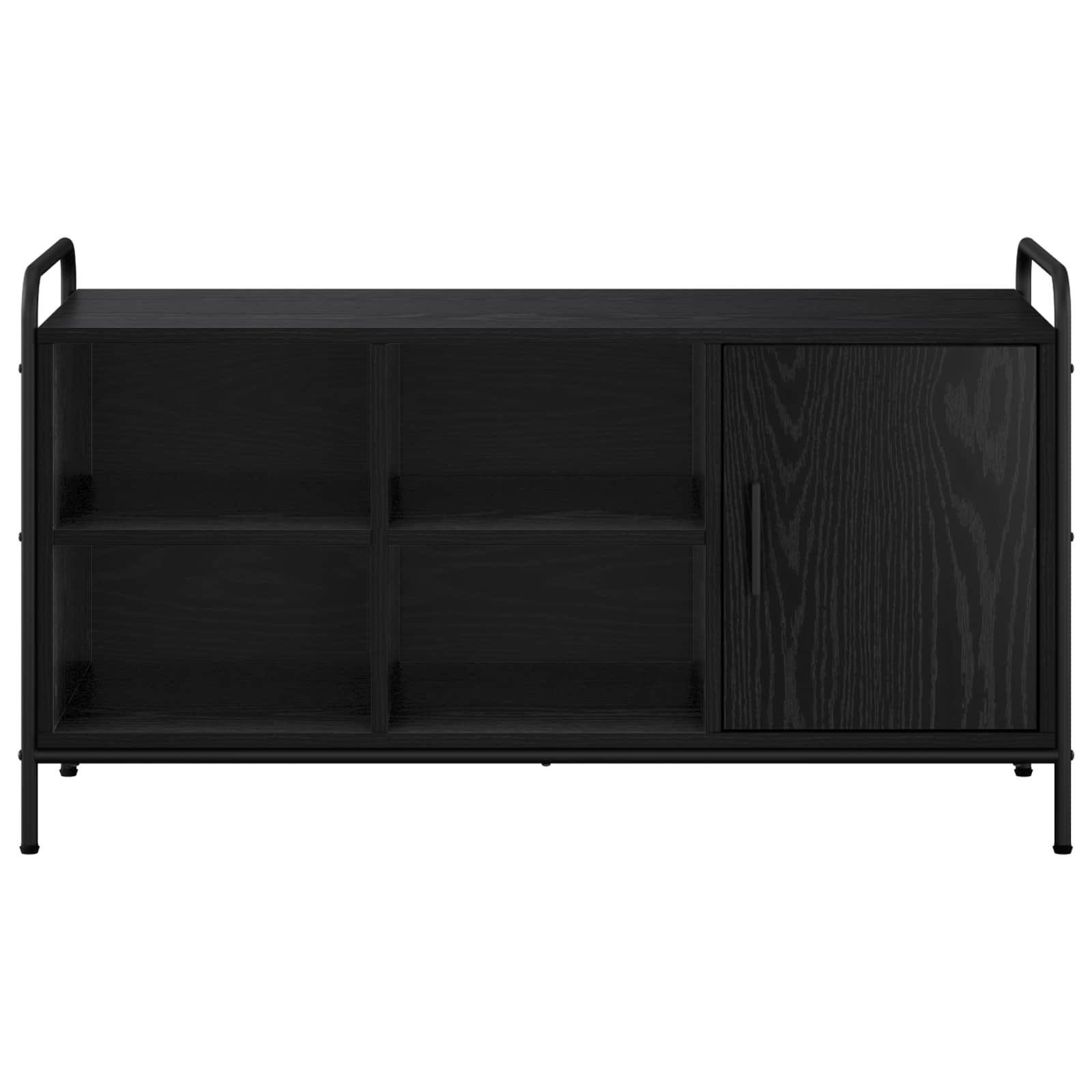Omara za čevlje 100 x 39,5 x 55,5 cm Inženirski les Črni hrast