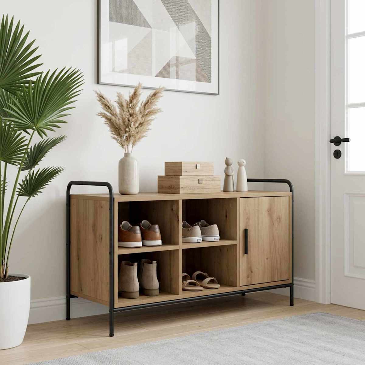Sko skab 100 x 39,5 x 55,5 cm Konstrueret træ