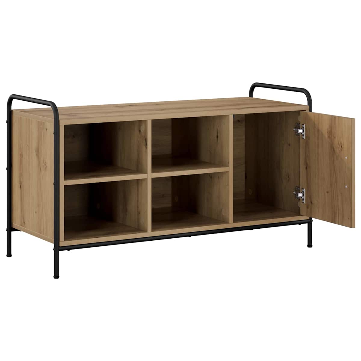 Sko skab 100 x 39,5 x 55,5 cm Konstrueret træ - Billede 3
