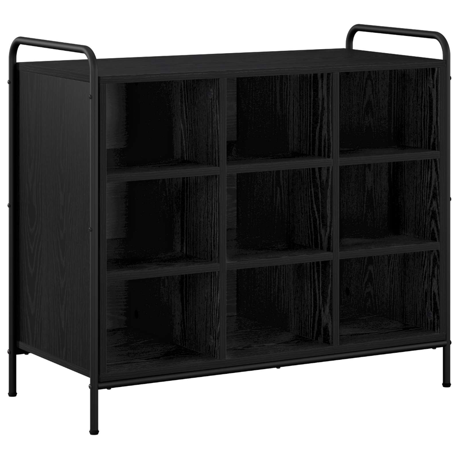 vidaXL Skriňa na topánky 85 x 39,5 x 75 cm Kompozitné drevo Čierny dub