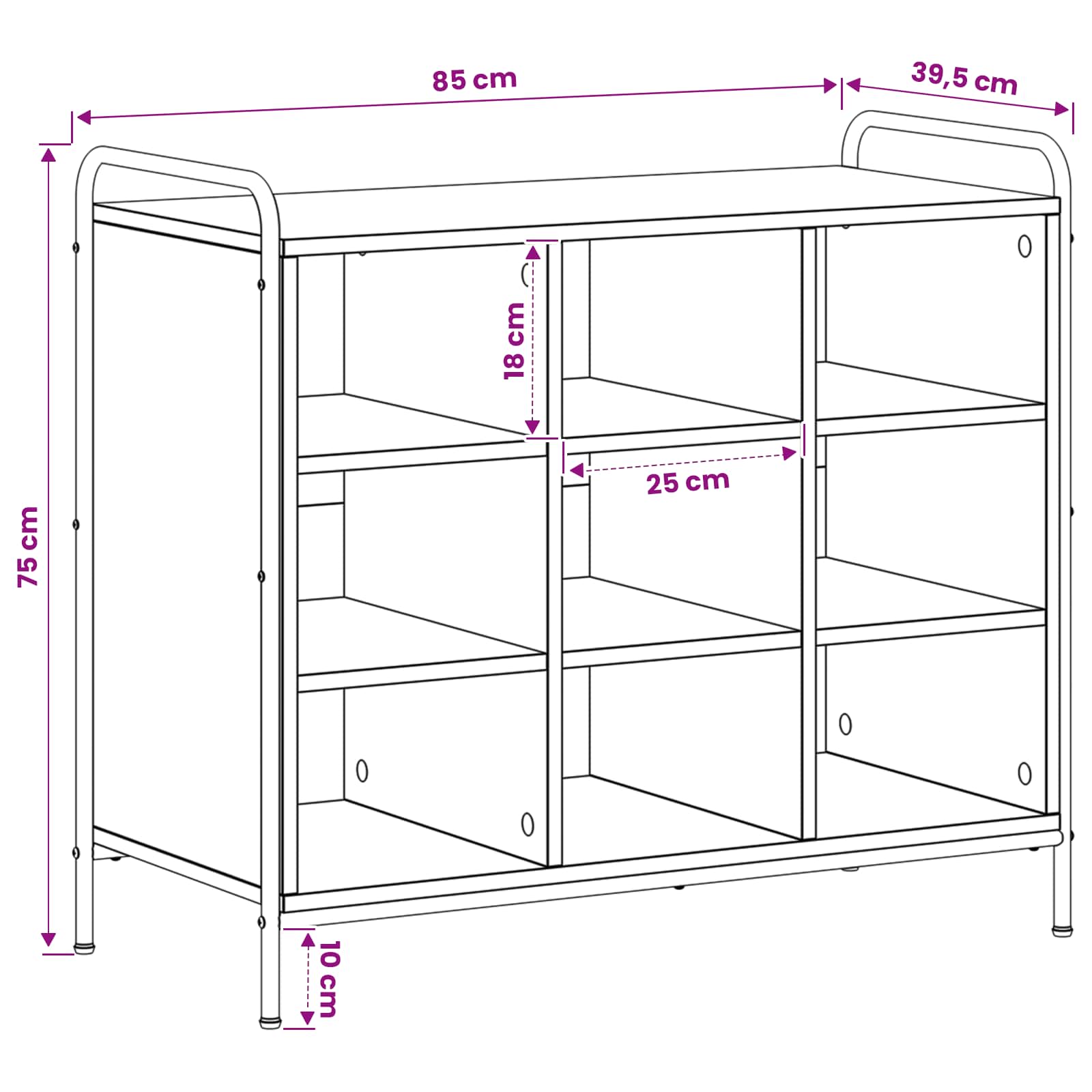 Shoe Cabinet size guide