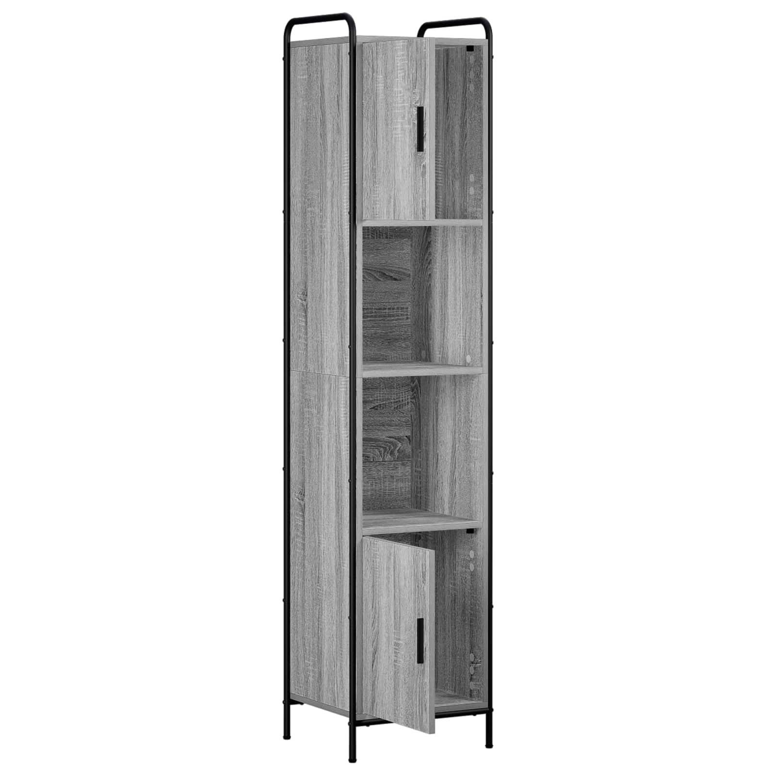 Kopalniška omarica Siva Sonoma 46 x 36 x 181 cm Inženirski les