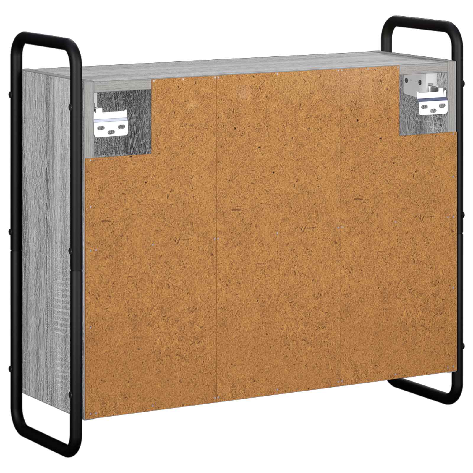Viseca kopalniška omarica Siva Sonoma 64 x 20 x 56,5 cm