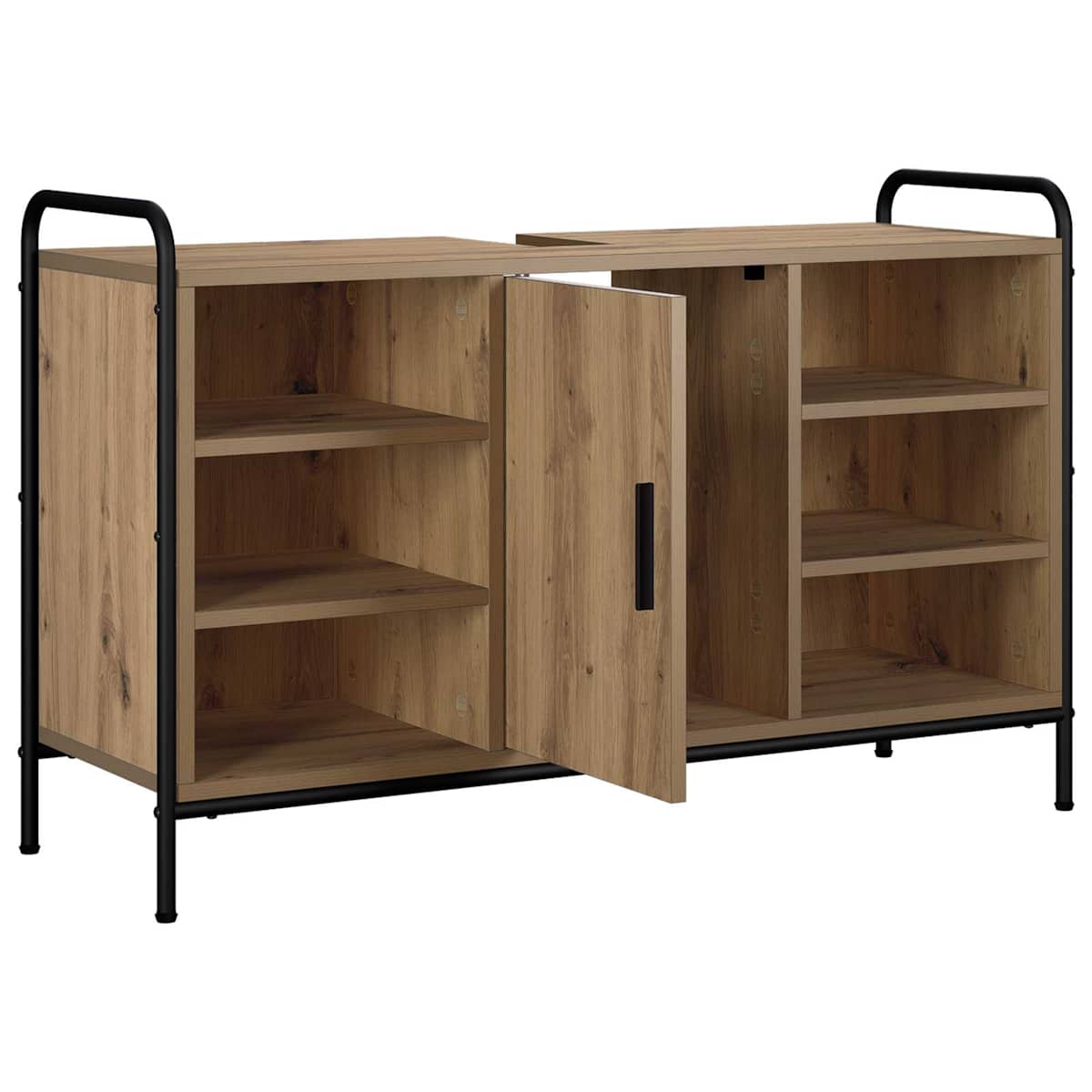 Badeværelsesskab 95 x 34 x 61 cm Konstrueret træ - Billede 3