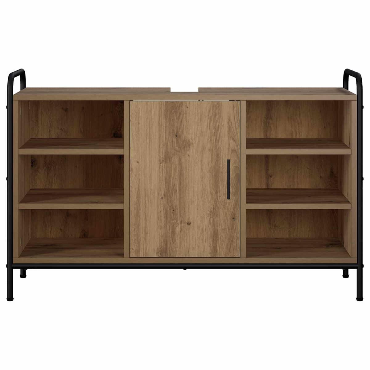 Badeværelsesskab 95 x 34 x 61 cm Konstrueret træ - Billede 4