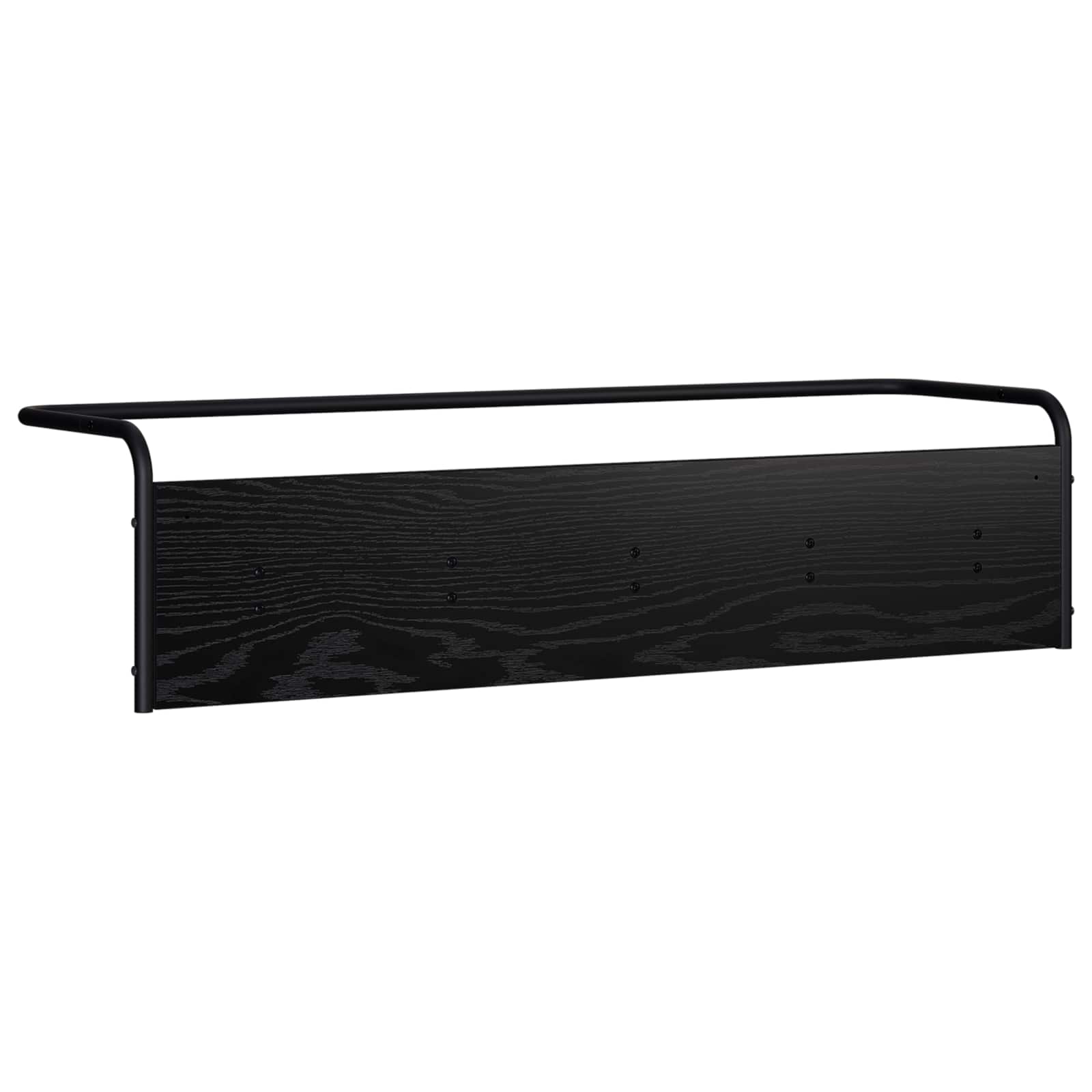 Kapstok Zwart eiken 100 x 30 x 25 cm Bewerkt hout image 4
