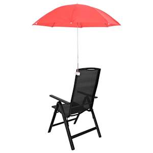 Deštník se svorkou 2 pcs Cihlově červená Ø 105 x 86 cm - obrázek 4