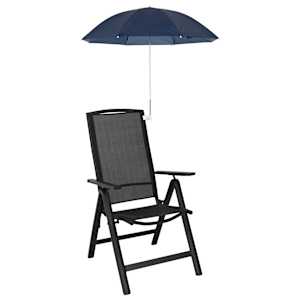 Deštník se svorkou 2 pcs Námořnická modrá Ø 105 x 86 cm - obrázek 2
