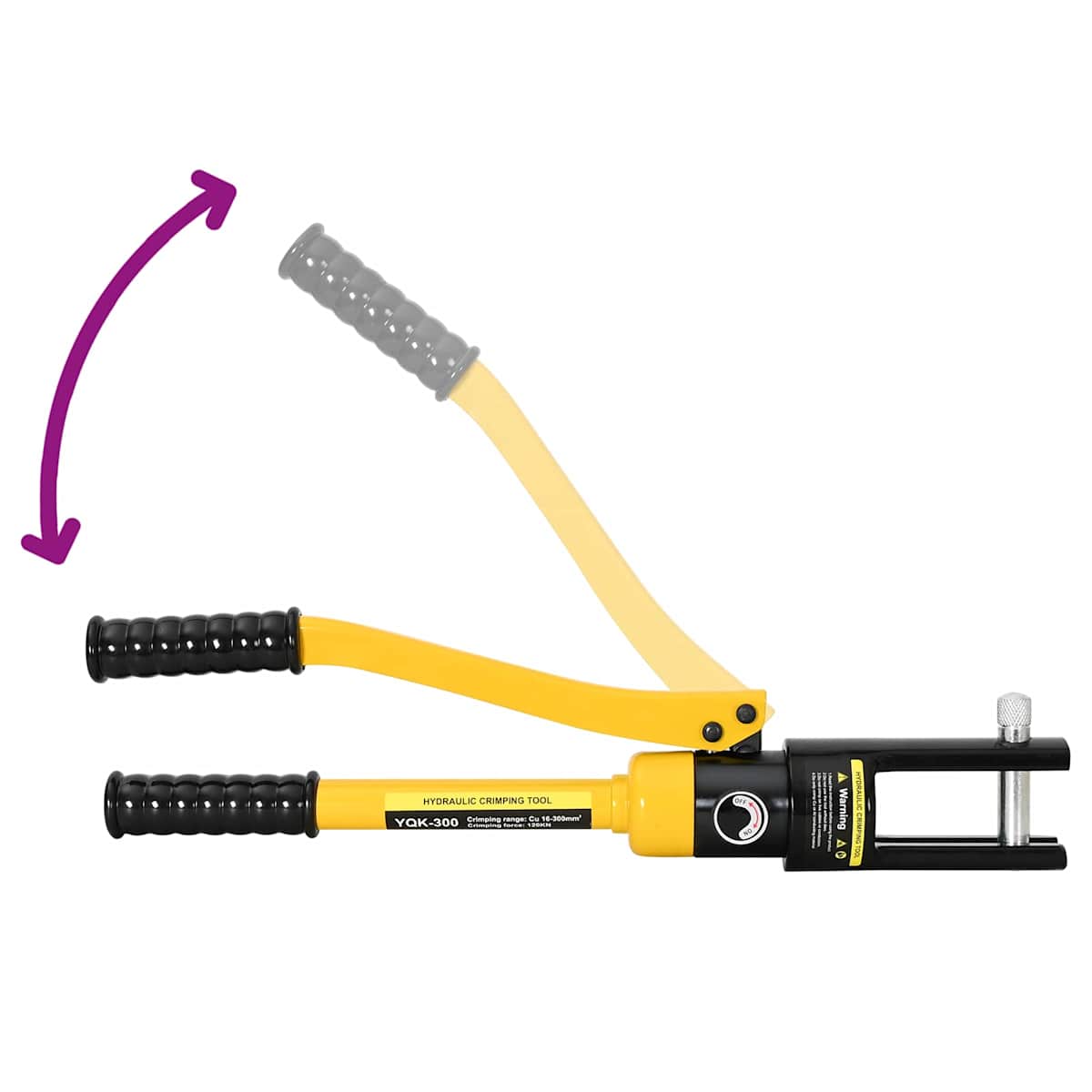 Hydraulisk kabelcrimping værktøj 12 T 10-300 mm² Stål - Billede 4