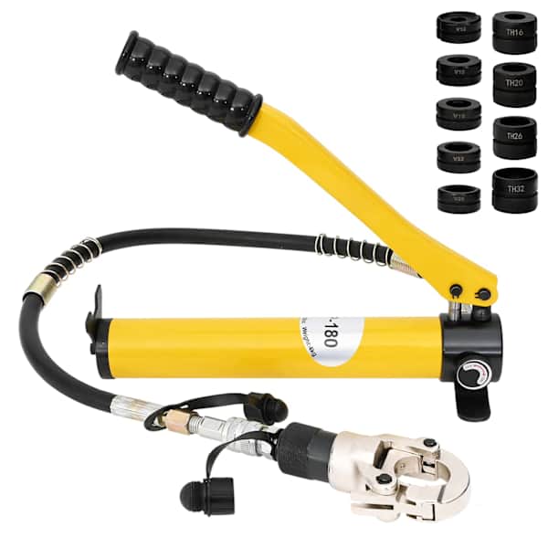 vidaXL H&uuml;drauliline torude pressimisriist 60 kN TH16-32 mm V12-28 mm