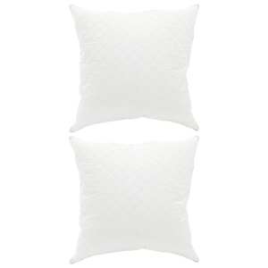 vidaXL Padi FULDA 2 tk 50 x 50 cm 100% hane sule ja sule Valge