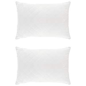 vidaXL Padi FULDA 2 tk 70 x 90 cm 100% hane sule ja sule Valge