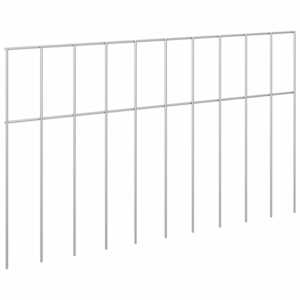 vidaXL Aiapaneel 12 tk 50 x 30 cm Tsingitud teras H&otilde;bedane