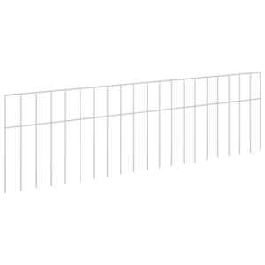 vidaXL Aiapaneel 48 tk 100 x 30 cm Tsingitud teras H&otilde;bedane