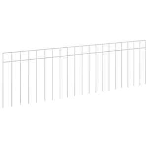 vidaXL Aiapaneel 48 tk 100 x 30 cm Tsingitud teras H&otilde;bedane