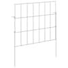 vidaXL Aia aed koos toega 24 tk 35 x 30 cm Tsingitud teras H&otilde;bedane