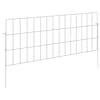 vidaXL Aia aed koos toega 12 tk 75 x 30 cm Tsingitud teras H&otilde;bedane