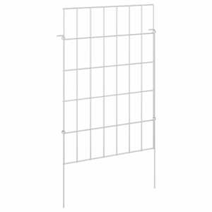 vidaXL Aia aed koos toega 12 tk 35 x 50 cm Tsingitud teras H&otilde;bedane