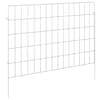 vidaXL Aia aed koos toega 12 tk 75 x 50 cm Tsingitud teras H&otilde;bedane