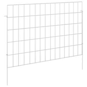 vidaXL Aia aed koos toega 24 tk 75 x 50 cm Tsingitud teras H&otilde;bedane